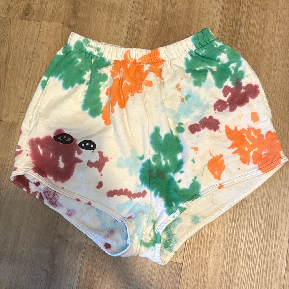 Clare V tie dye shorts size S